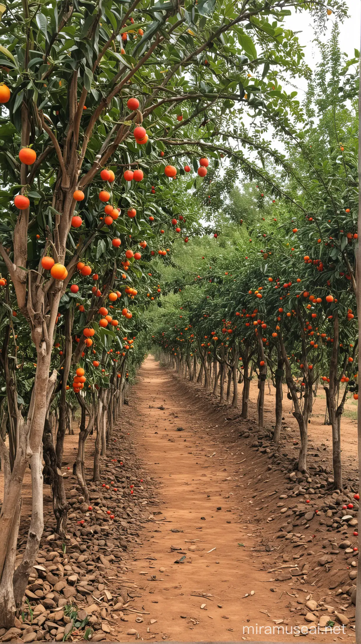 Vibrant Fruit Farming Scene in Africa