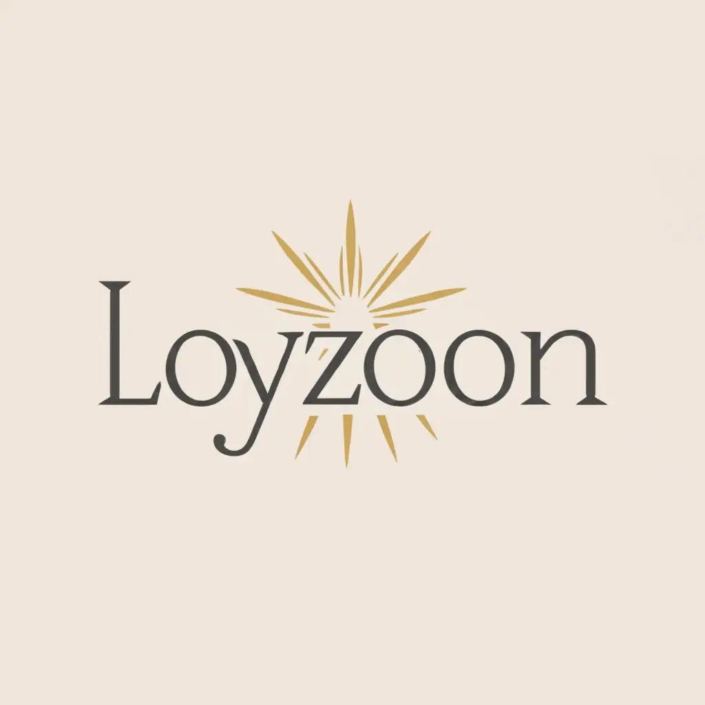 a logo design,with the text "Loyzoon", main symbol:star,Moderate,clear background