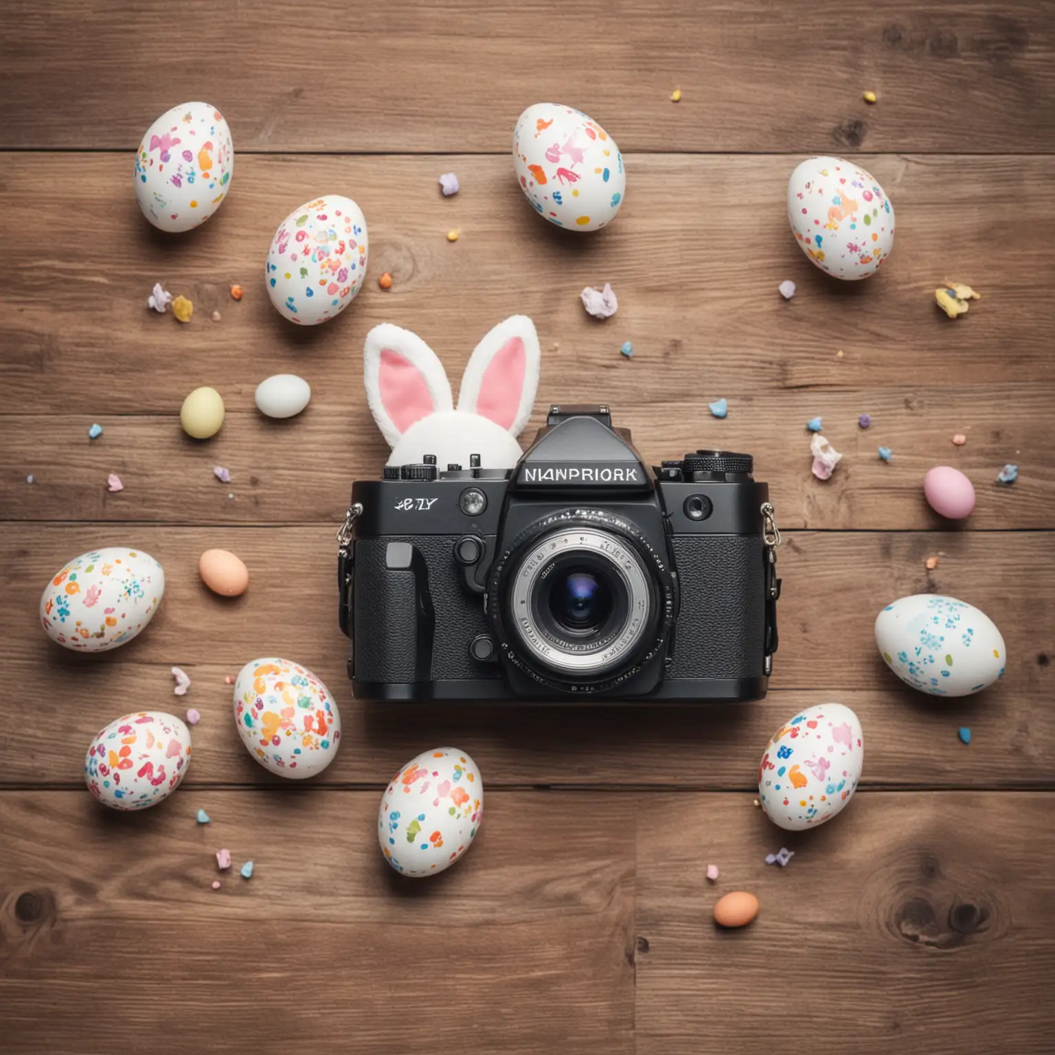 Joyful Easter Celebration with a Camera