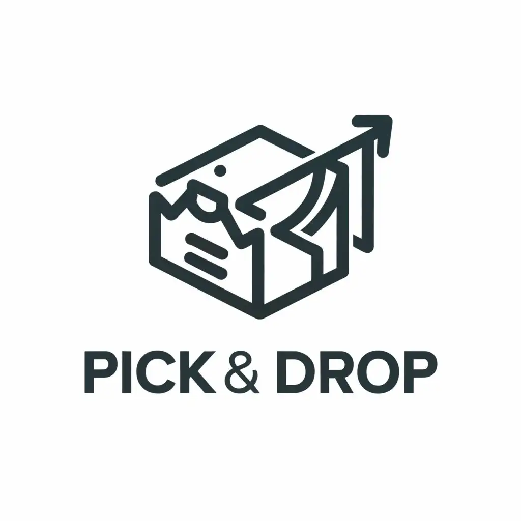 LOGO-Design-for-Pick-Drop-Bold-Laundry-Icon-on-Clean-Background