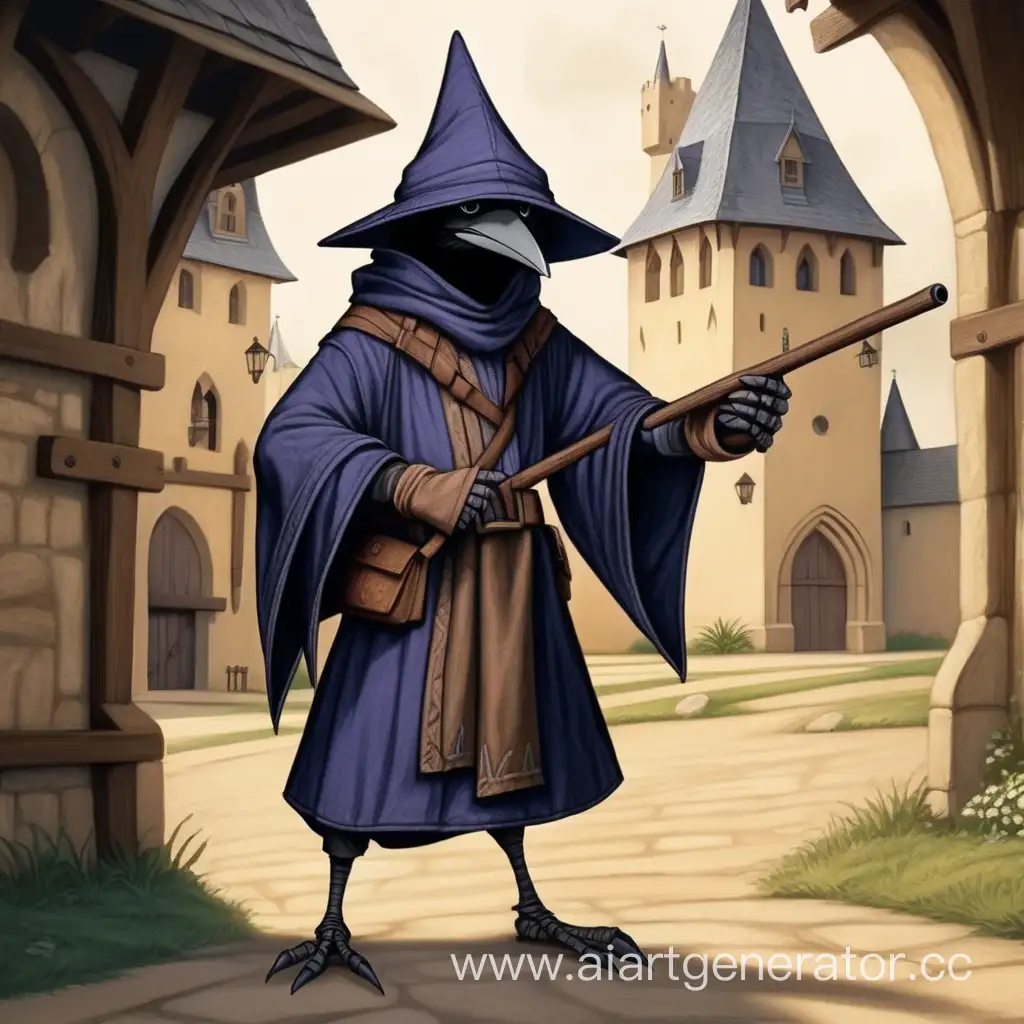 Kenku-Spy-Undercover-in-Middle-Ages-Fantasy-Setting