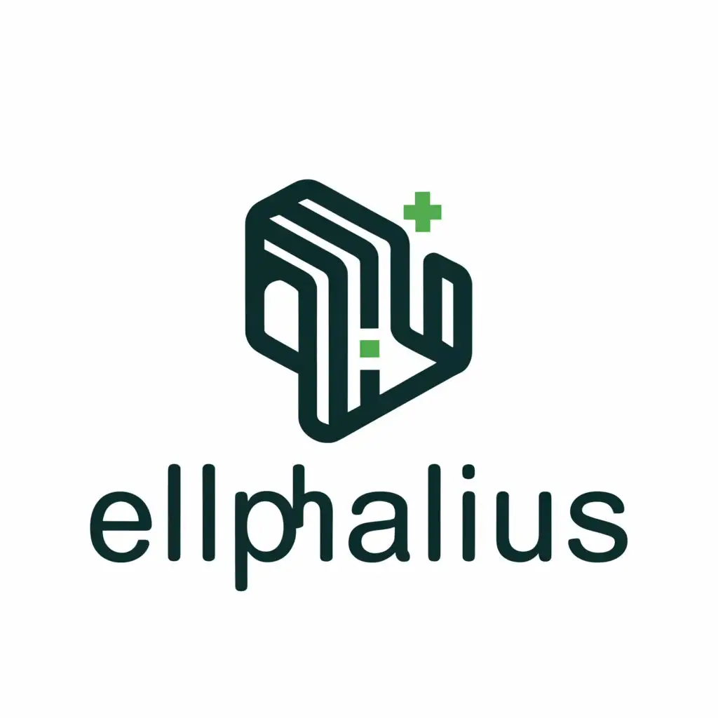 a logo design,with the text "Elphalius", main symbol:computer,Minimalistic,be used in Entertainment industry,clear background