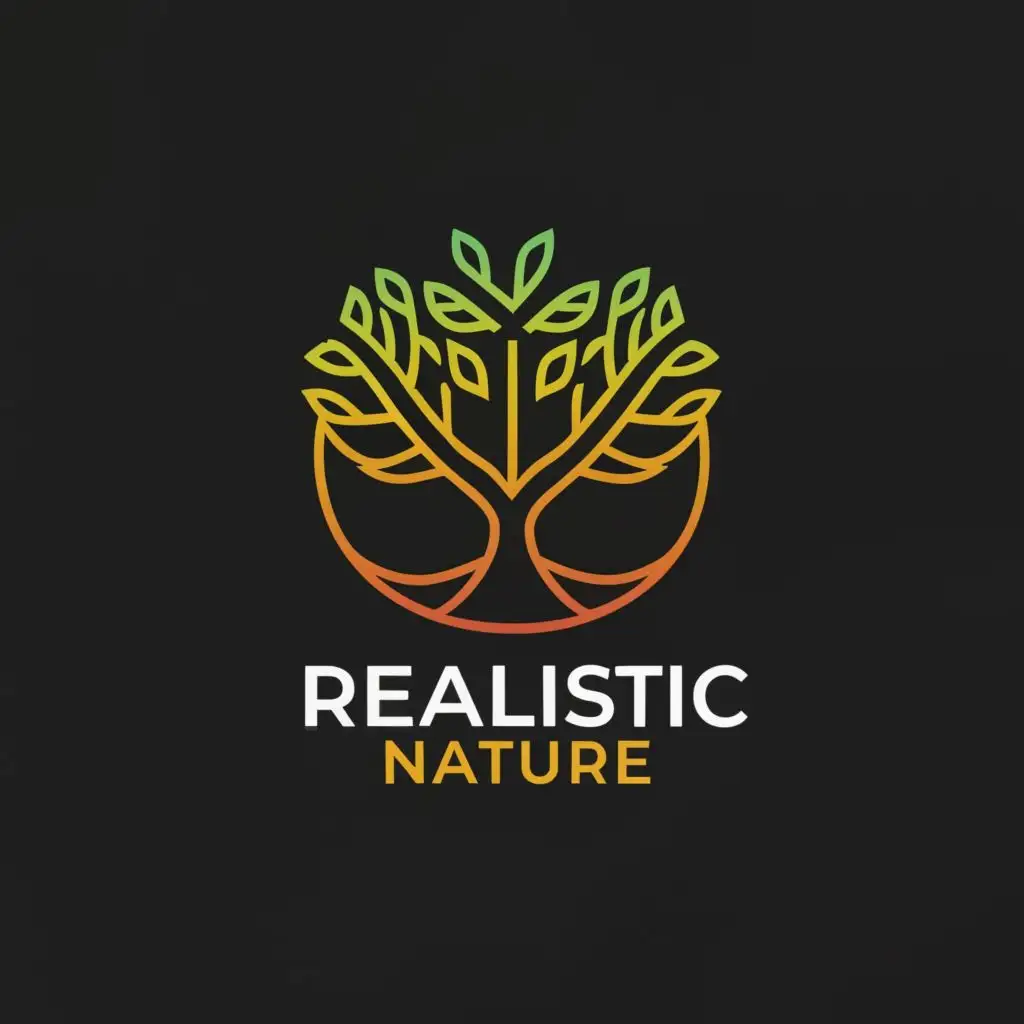 logo, nature, with the text "reaListic nature", typography