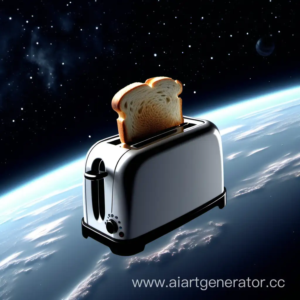 Lonely-Toaster-Floating-in-Deep-Space-4K-Digital-Illustration