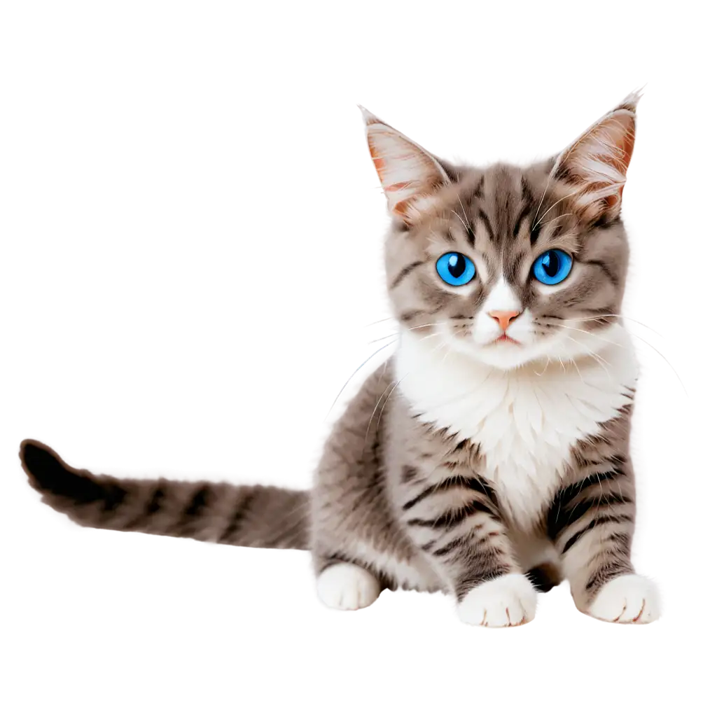 HighQuality PNG Image cute cat blue eyes