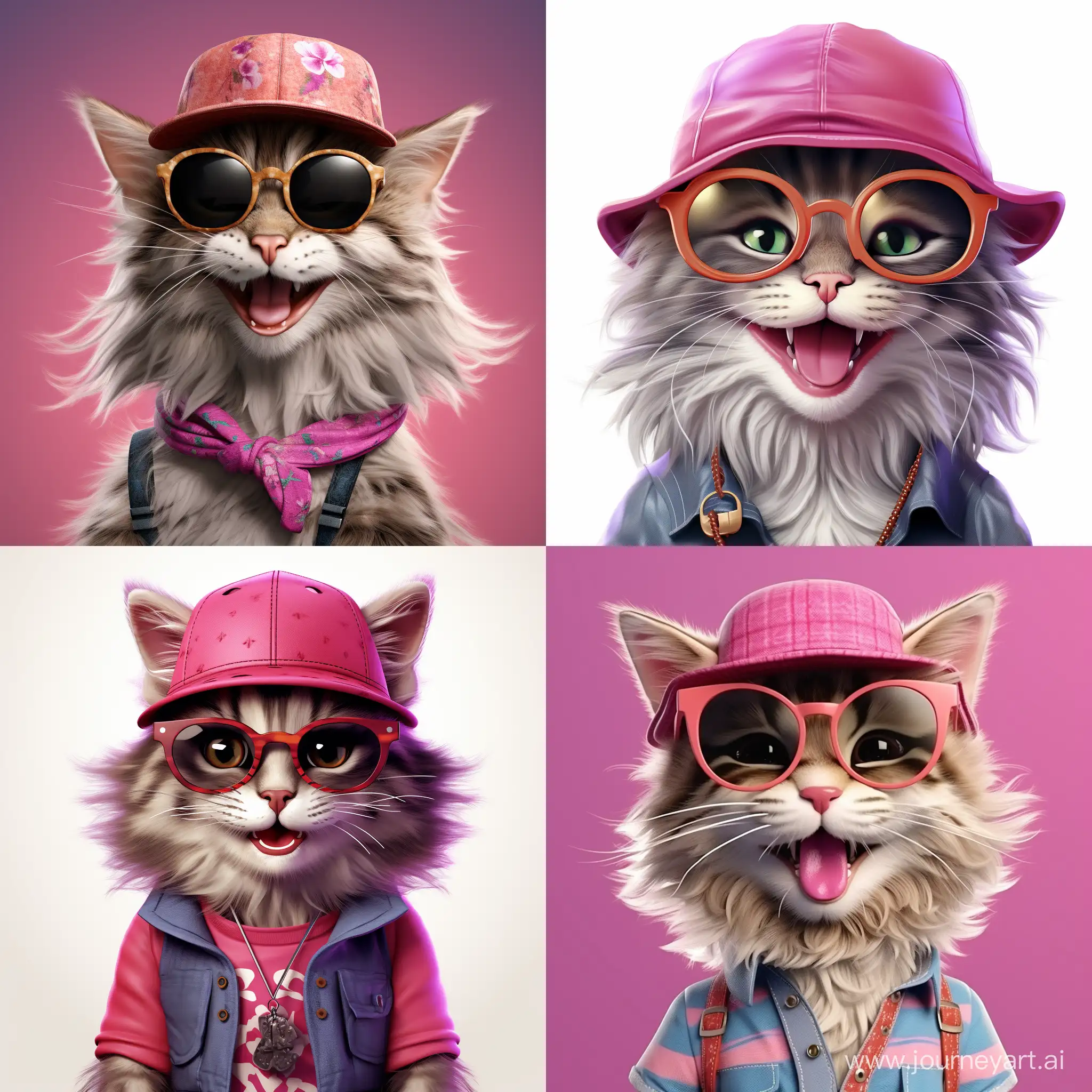Adorable-Cat-in-Stylish-Pink-Ensemble-Smiling-Detailed-Realistic-Illustration-8K