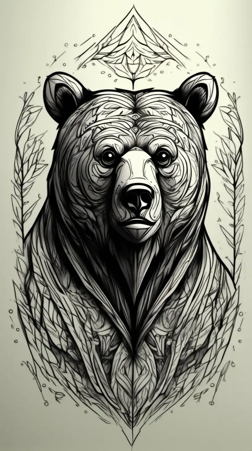 Adorable Bear Design Cute and Creative Bear Artwork