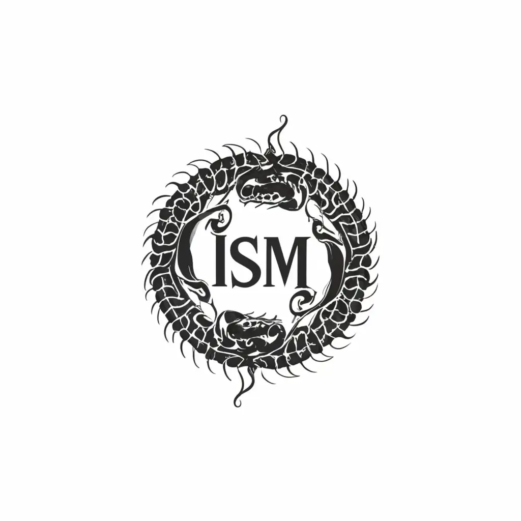 LOGO-Design-for-Ism-Intricate-Ouroboros-Symbol-for-Religious-Industry