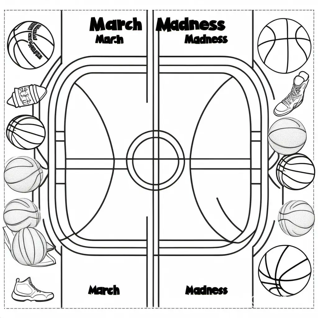 March-Madness-Coloring-Page-Simple-Line-Art-on-White-Background