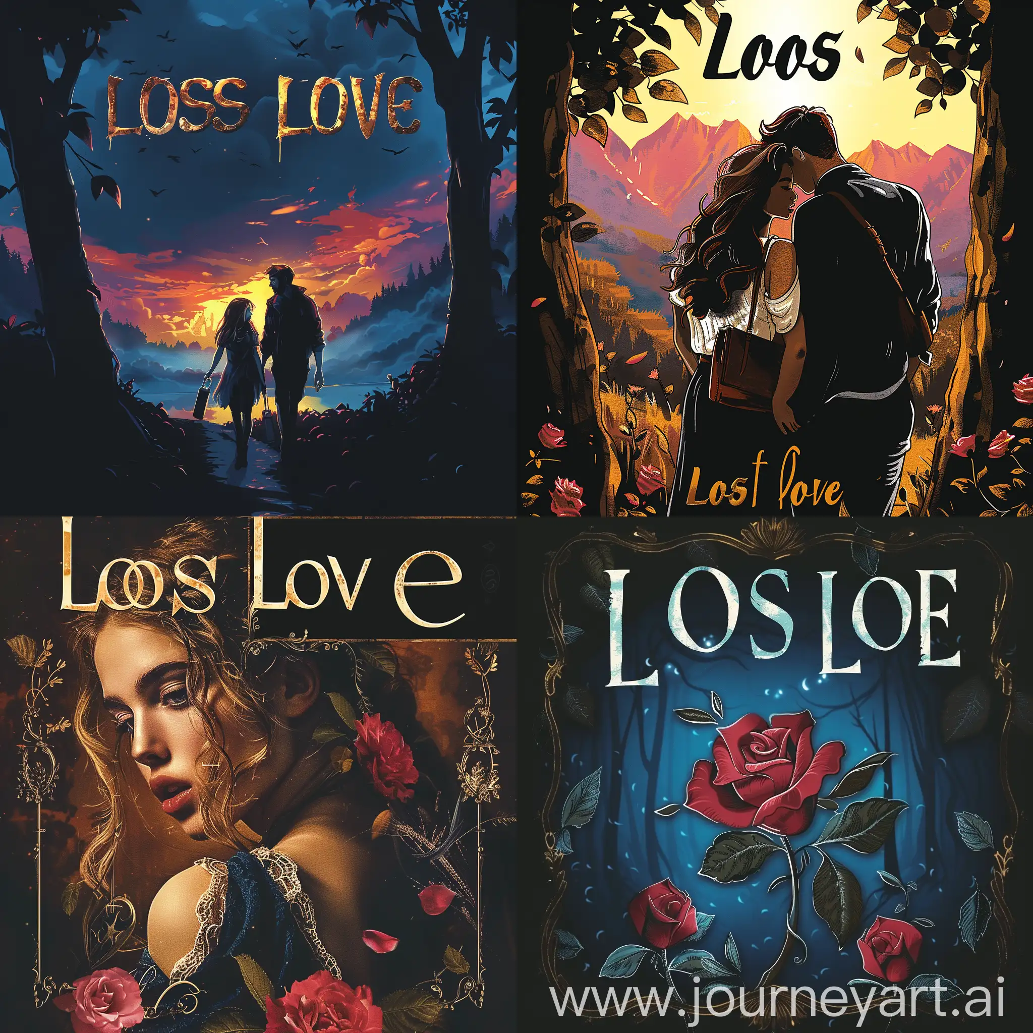 Generate an ebook cover for lost love