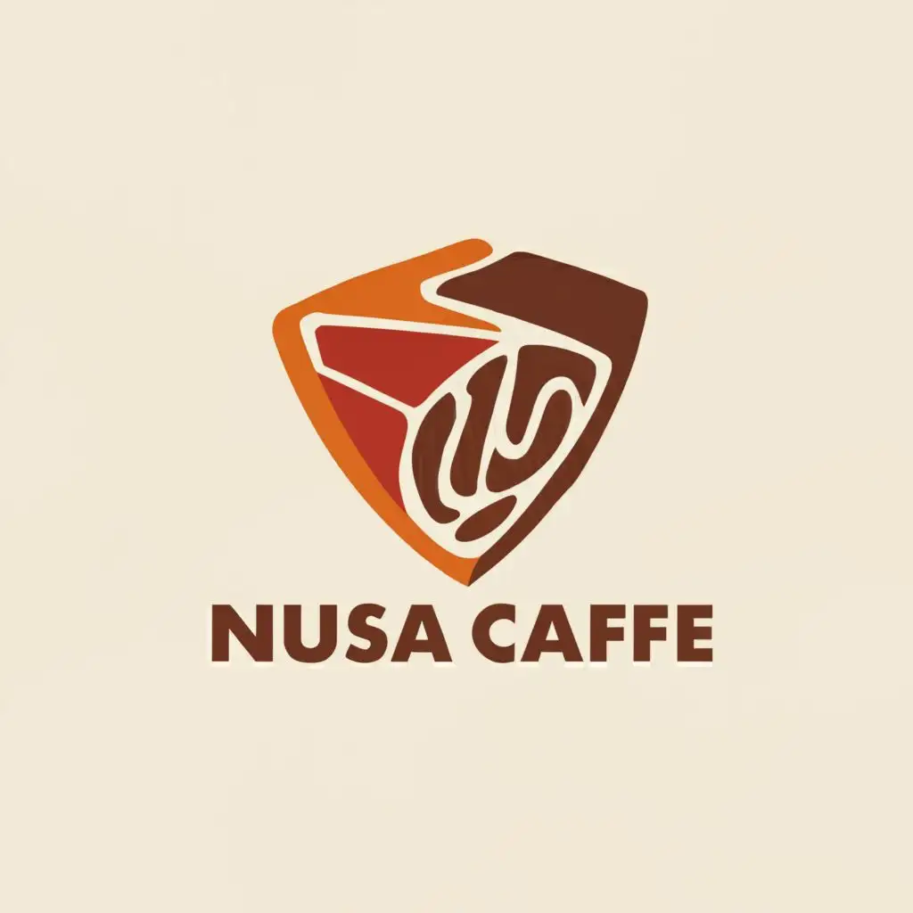 a logo design,with the text "Nusa Cafe", main symbol:Grill & Steak, be used in Restaurant industry