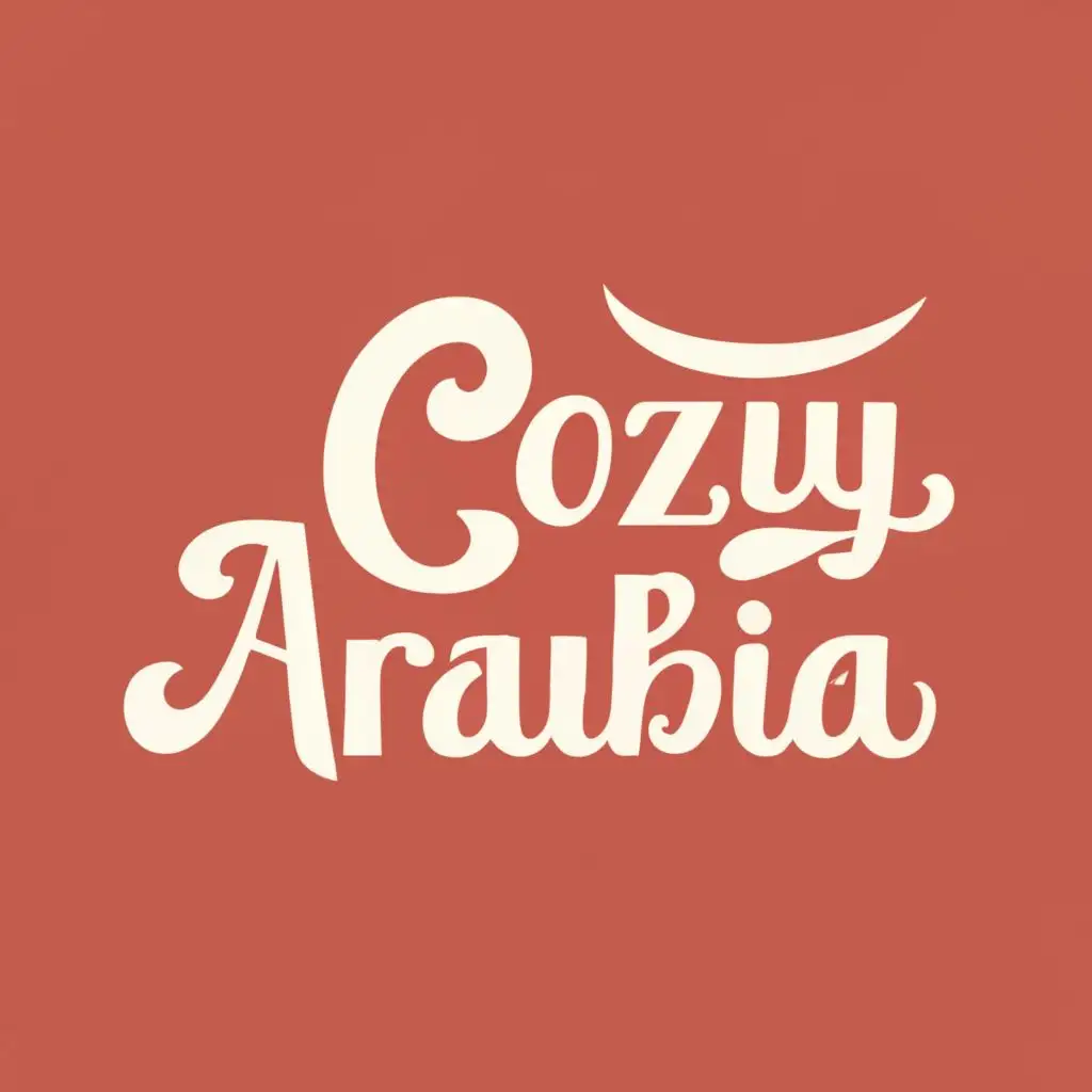 logo, shop, with the text "cozyarabia", typography