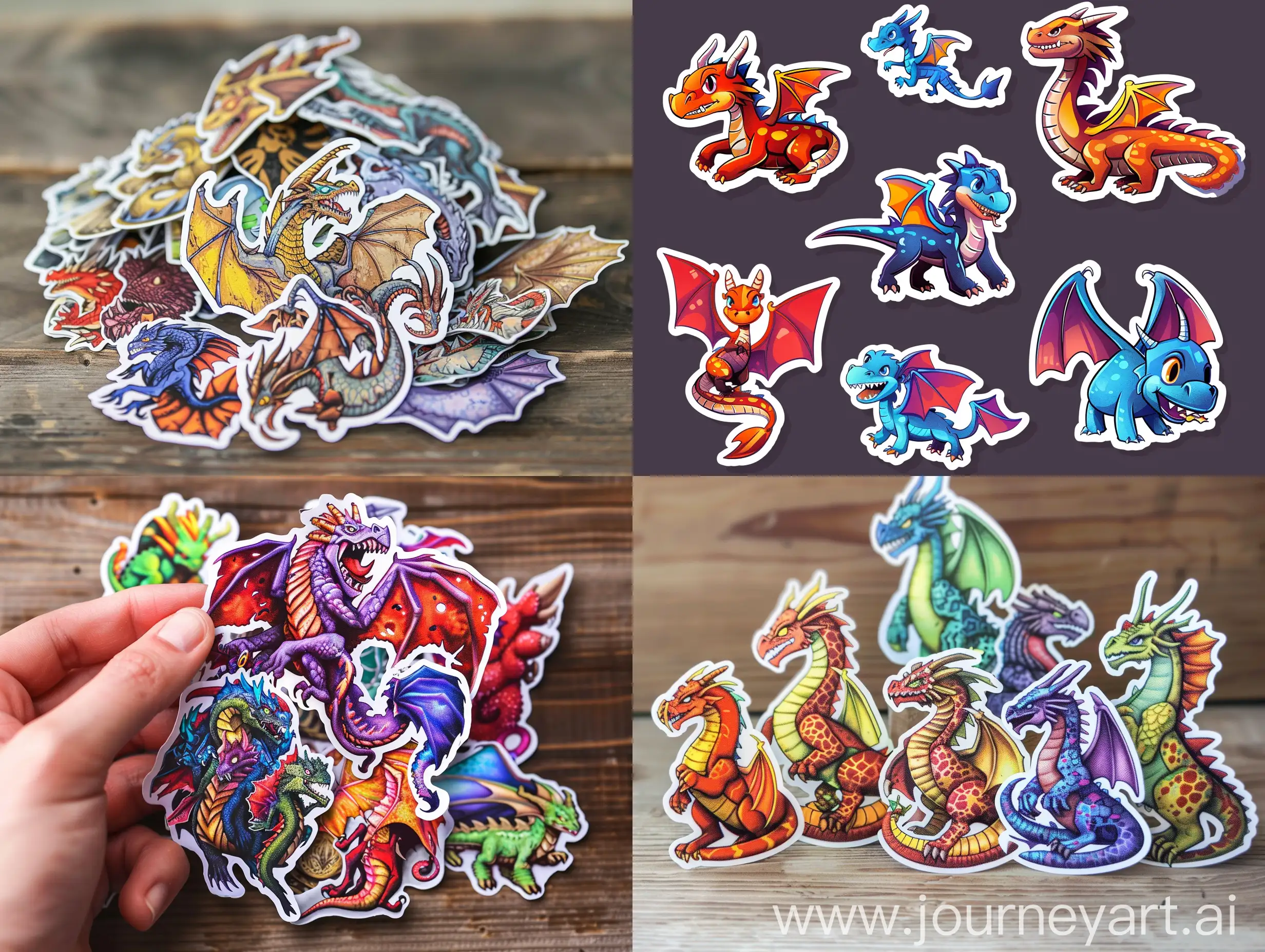 Pack dungeon dragon monsters stickers