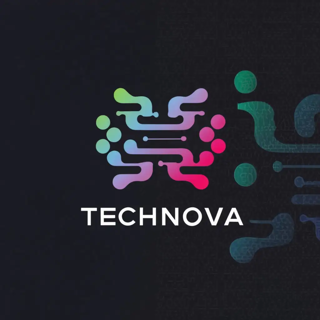 a logo design,with the text "TechNova", main symbol:screen with code,complex,be used in Technology industry,clear background