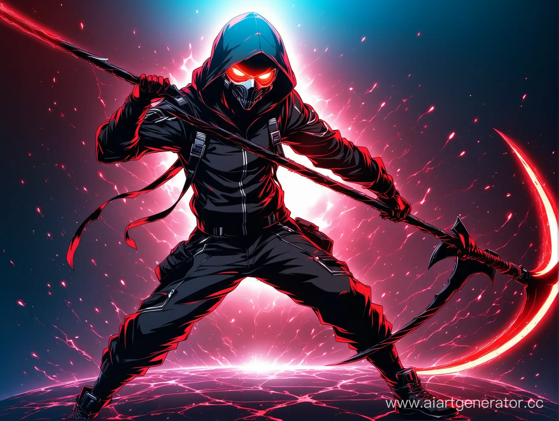 Futuristic-Grim-Reaper-with-SciFi-Style-Attire-and-Glowing-Red-Eyes