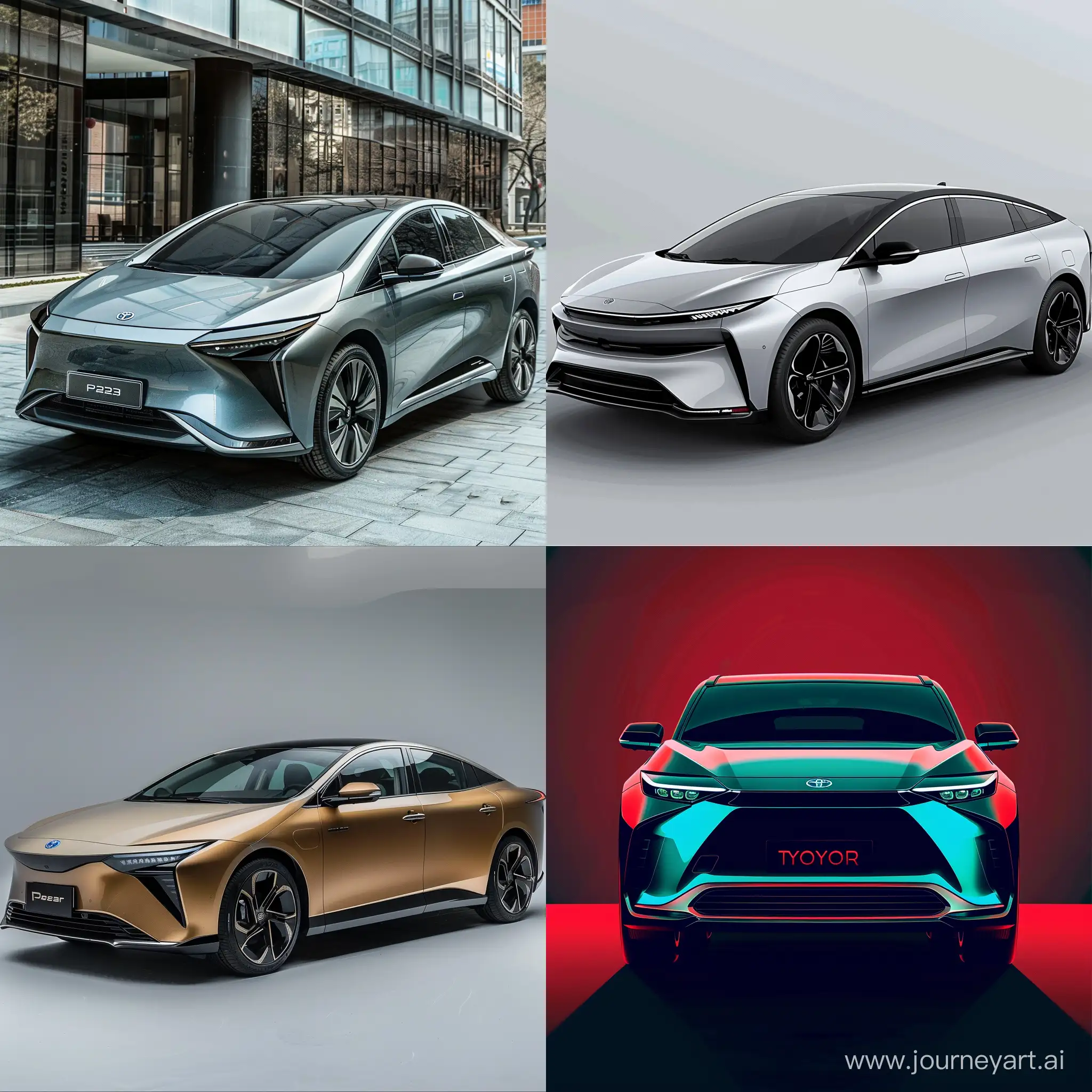 Дизайн нового автомобиля с современным аэродинамическим дизайном (провести аналогию Азией), прямой конкурент для Toyota Prius 2023