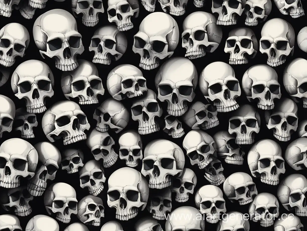Eerie-Wall-of-Skulls-Mysterious-and-Haunting-Halloween-Decor