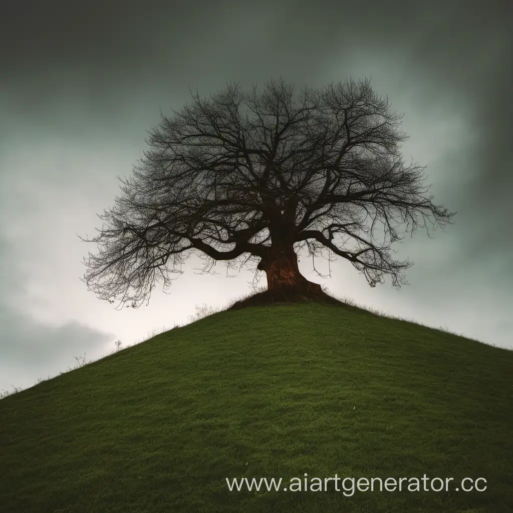 Solitary-Tree-Silhouetted-on-Rolling-Hilltop