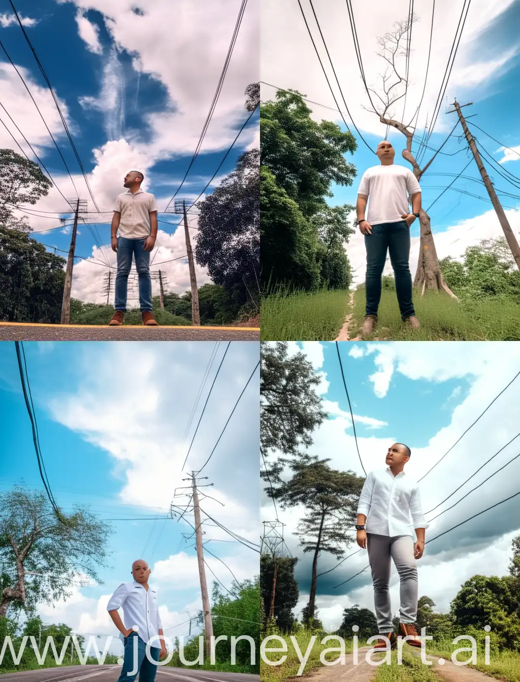 Stylish-Indonesian-Man-Standing-Amidst-Natures-Serenity