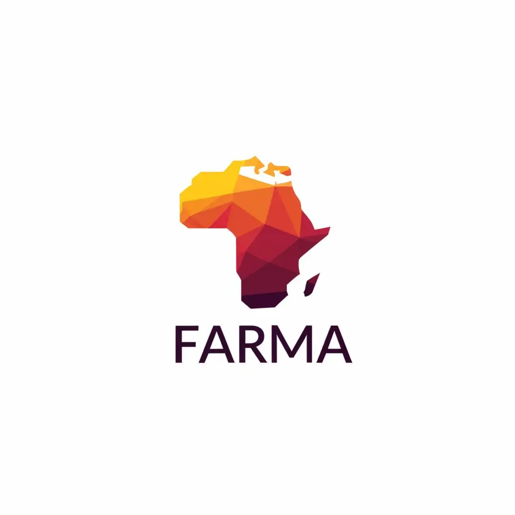 a logo design,with the text "Farma", main symbol:africa,Moderate,be used in Animals Pets industry,clear background