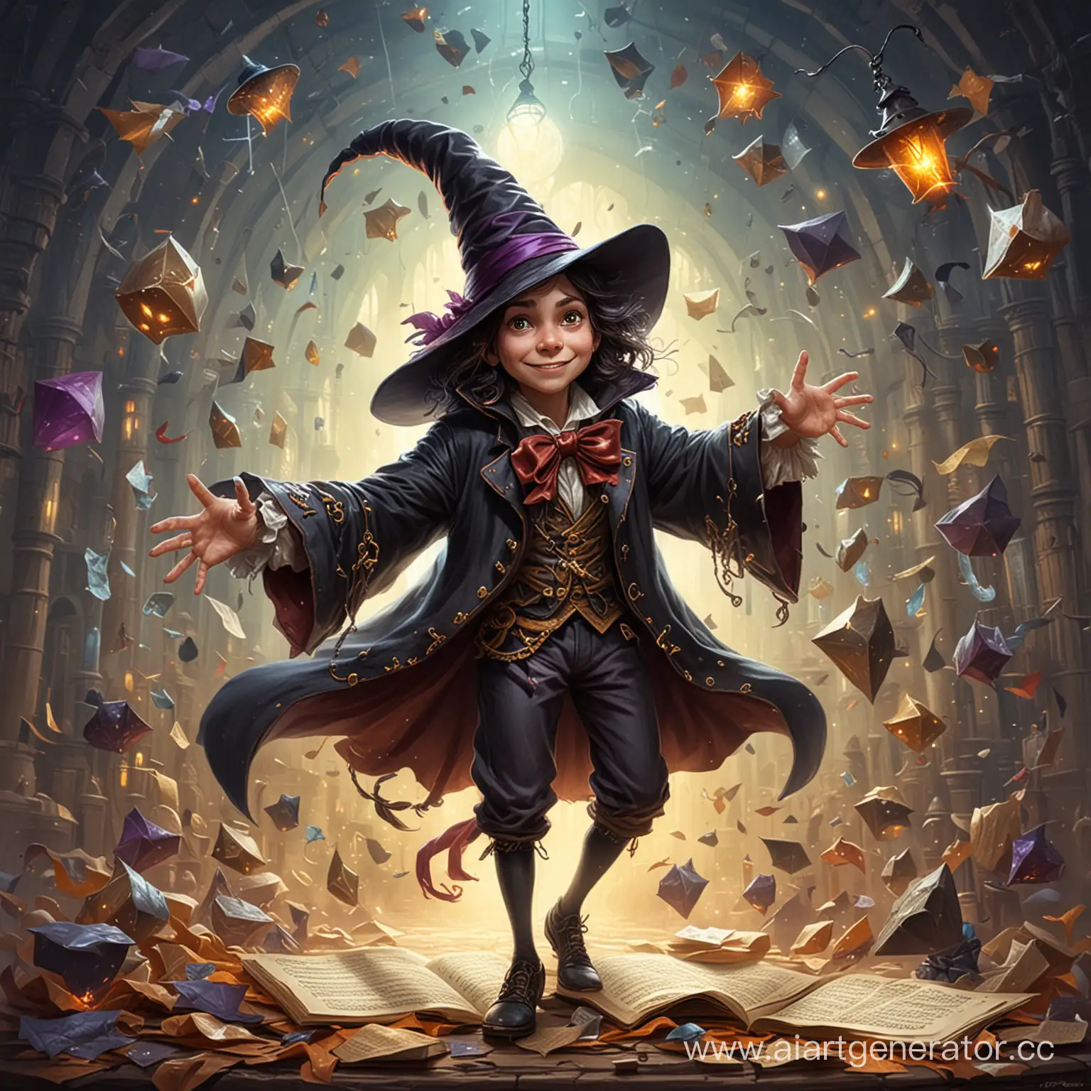 Magical-Wizard-Conjuring-Spells-in-Enchanted-Forest