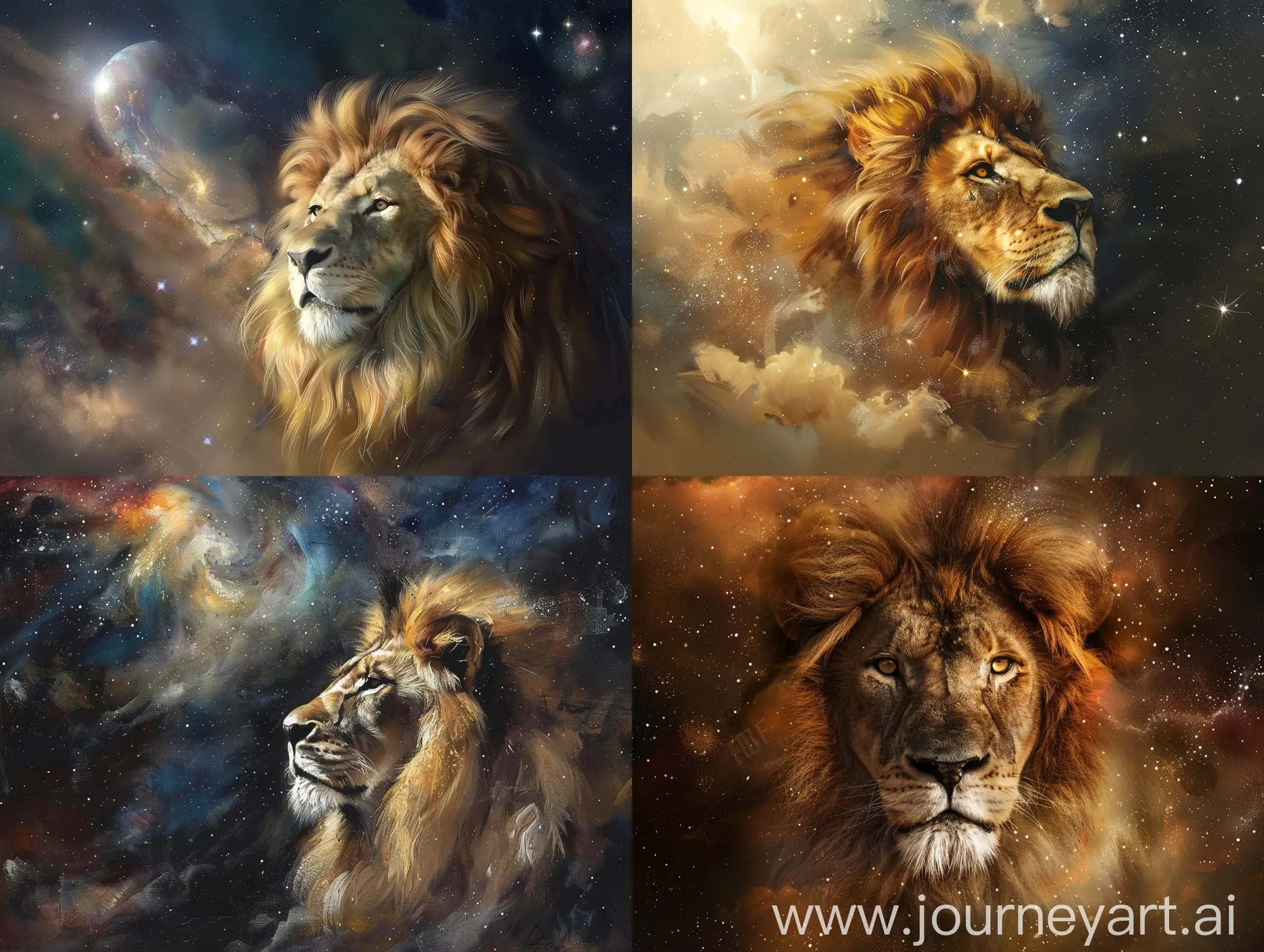 Majestic-Lion-Roaming-the-Cosmic-Expanse