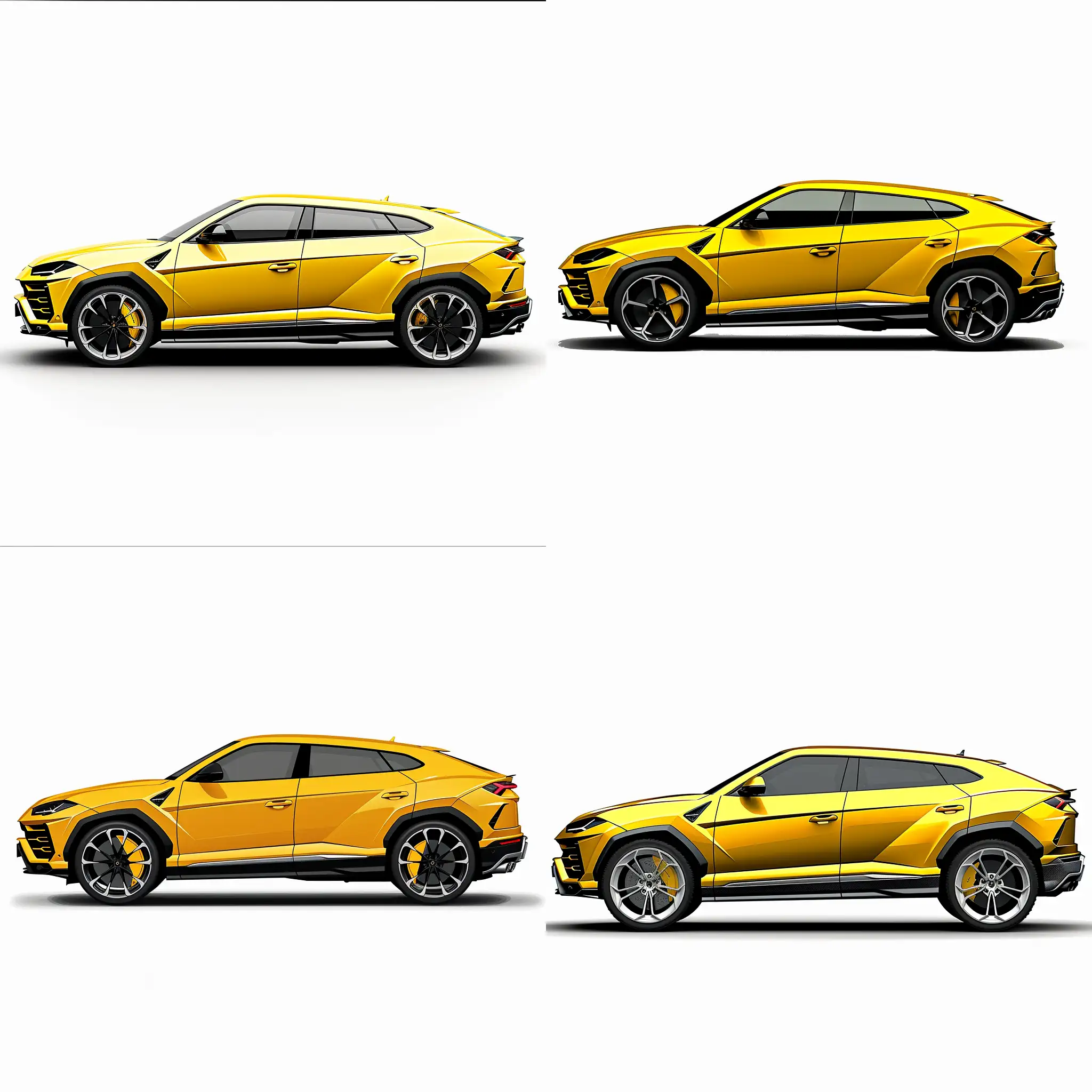 Sleek-Yellow-Lamborghini-Urus-in-Minimalist-2D-Side-View-Illustration