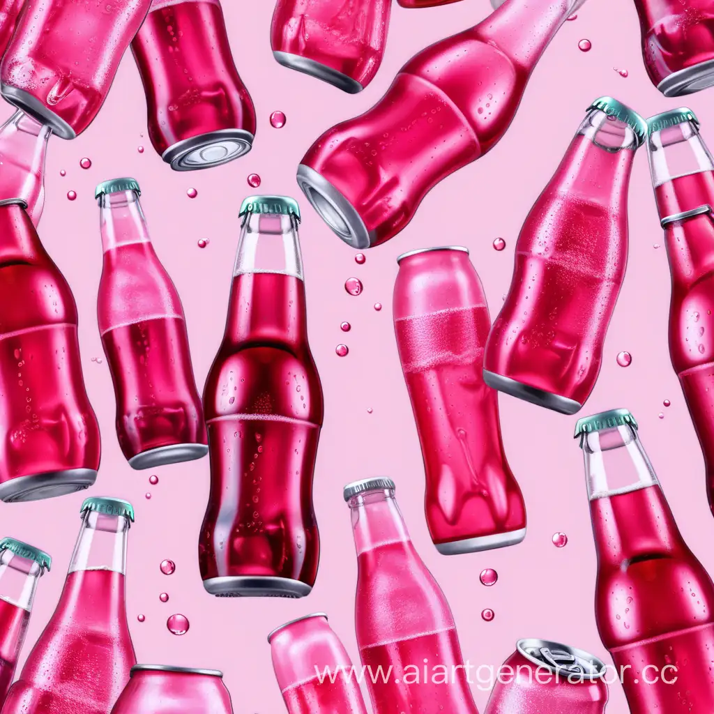 Refreshing-Pink-Carbonated-Drinks-Collection