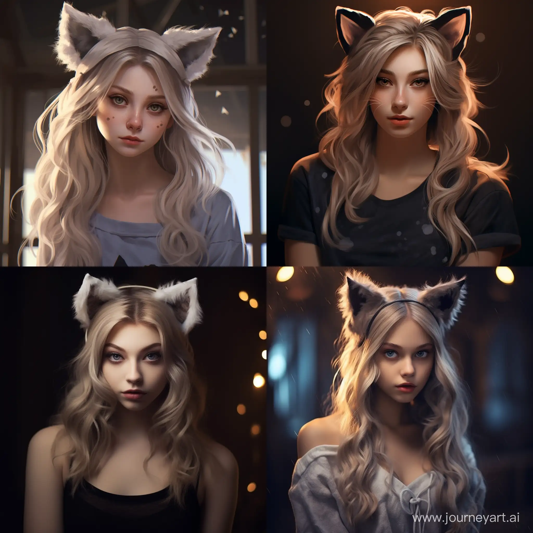 Adorable-Girl-with-Cat-Ears-and-Light-Hair