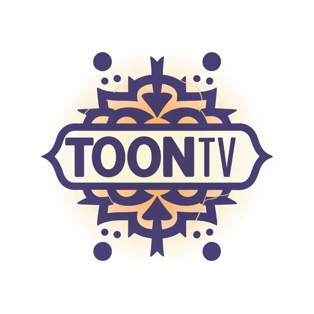 logo, swastik, with the text "Toon TV", typography, be used in Religious industry