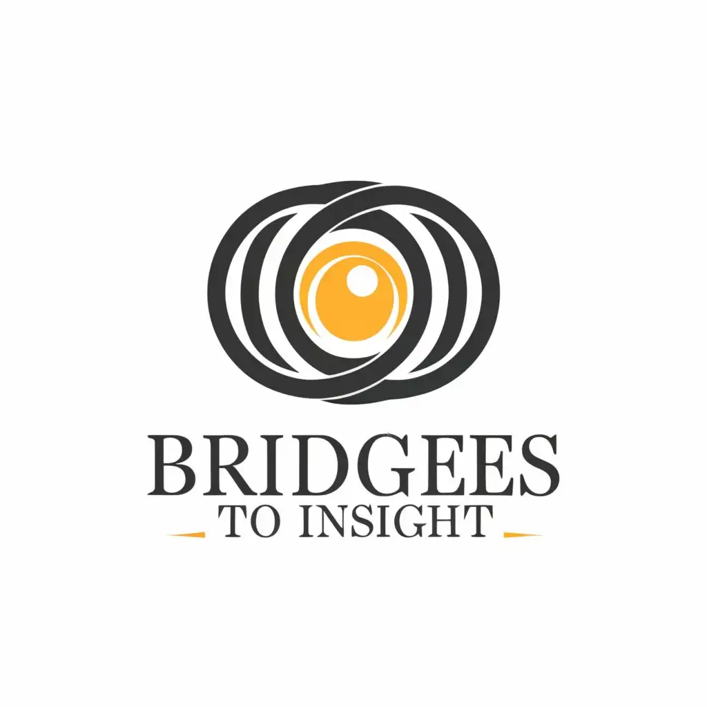 a logo design,with the text "Bridges to Insight", main symbol:moon and the sun,complex,be used in Travel industry,clear background