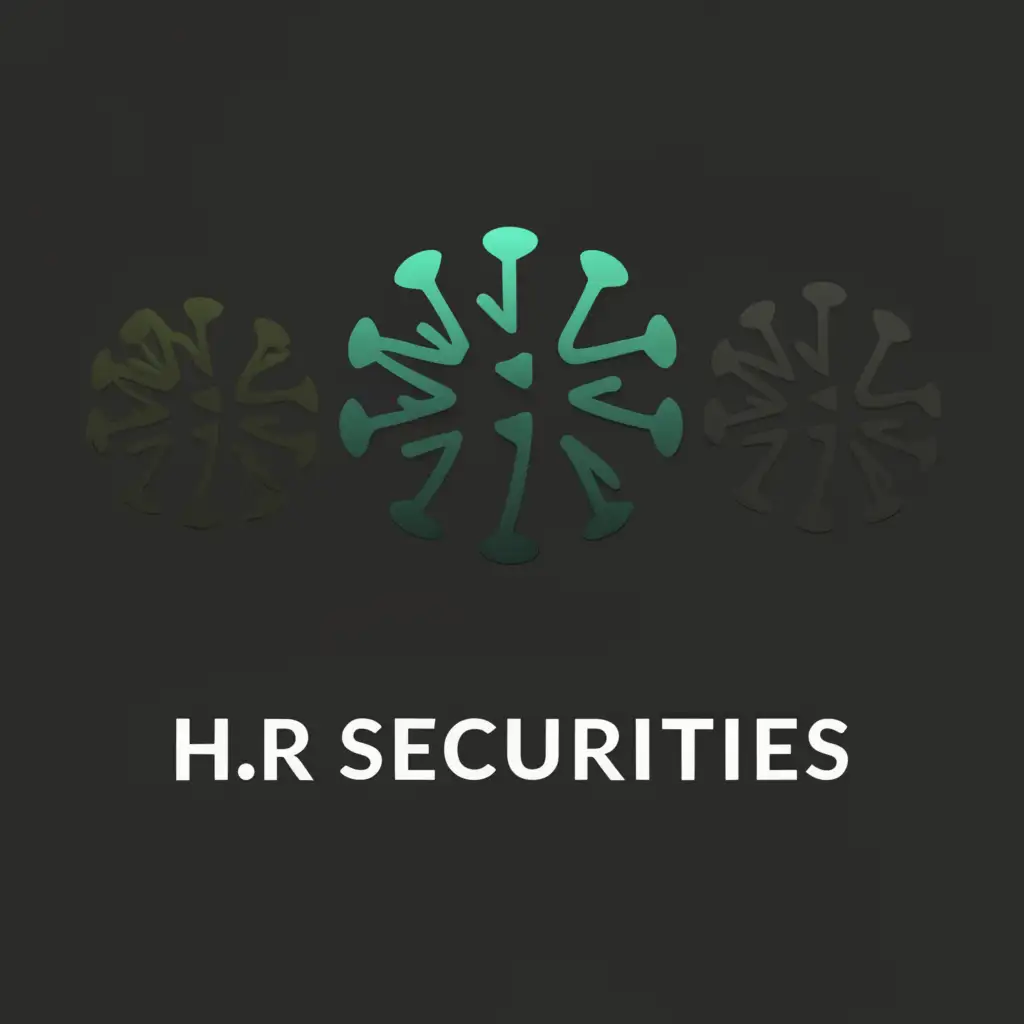a logo design,with the text "HR Securities", main symbol:Virus,Moderate,clear background