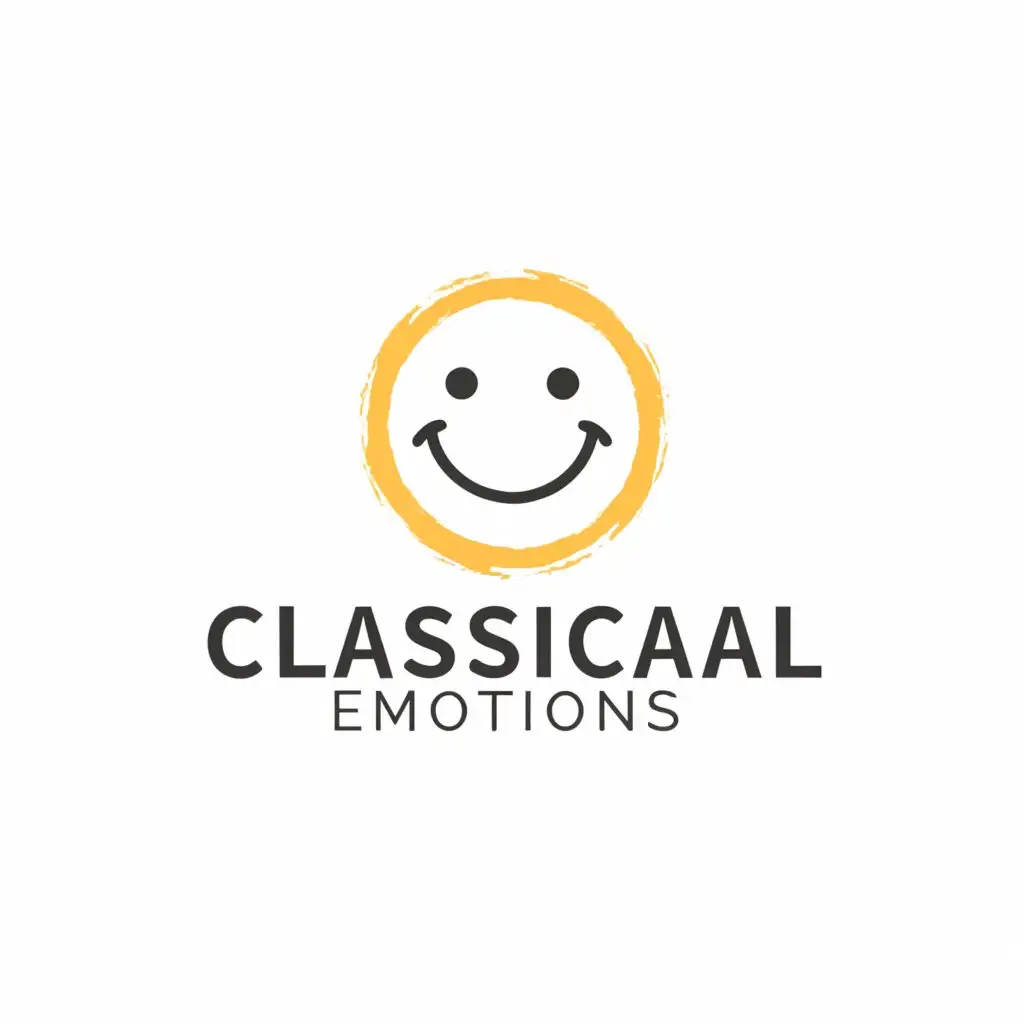 a logo design,with the text "Classical Emotions;)", main symbol:Brush,Moderate,be used in Travel industry,clear background