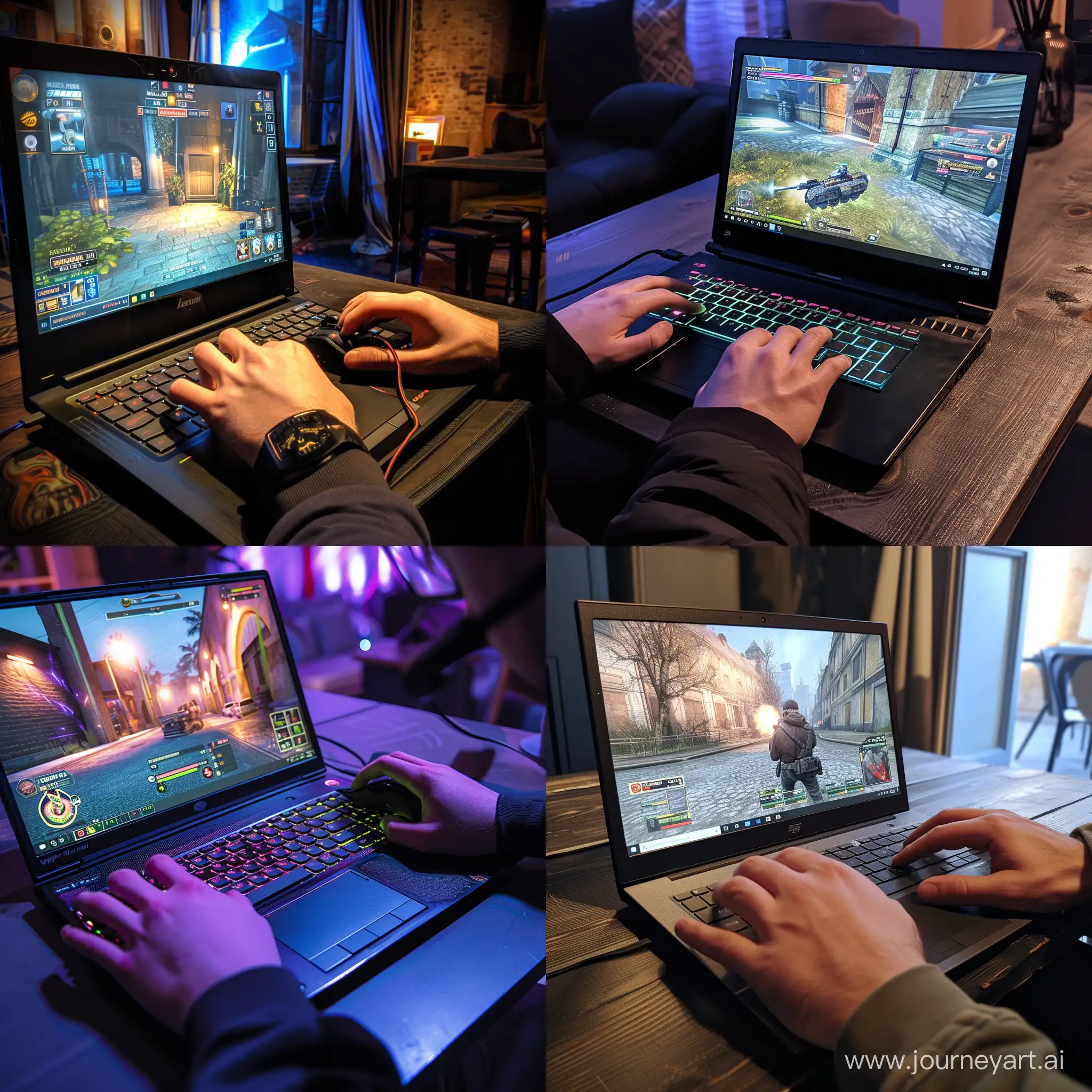 Gamer-Enjoying-CS-2-on-Laptop-with-HighResolution-Visuals-and-Wide-Aspect-Ratio