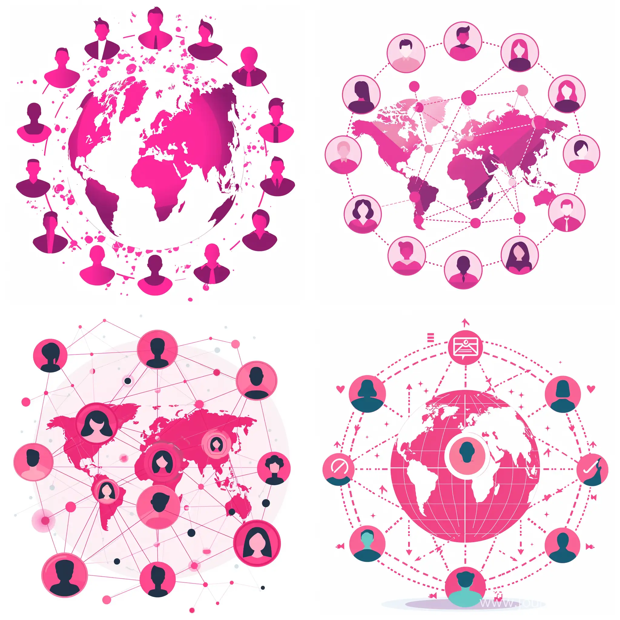 Discover-New-Connections-in-a-Vibrant-Pink-World-User-Profile-Exploration-Vector