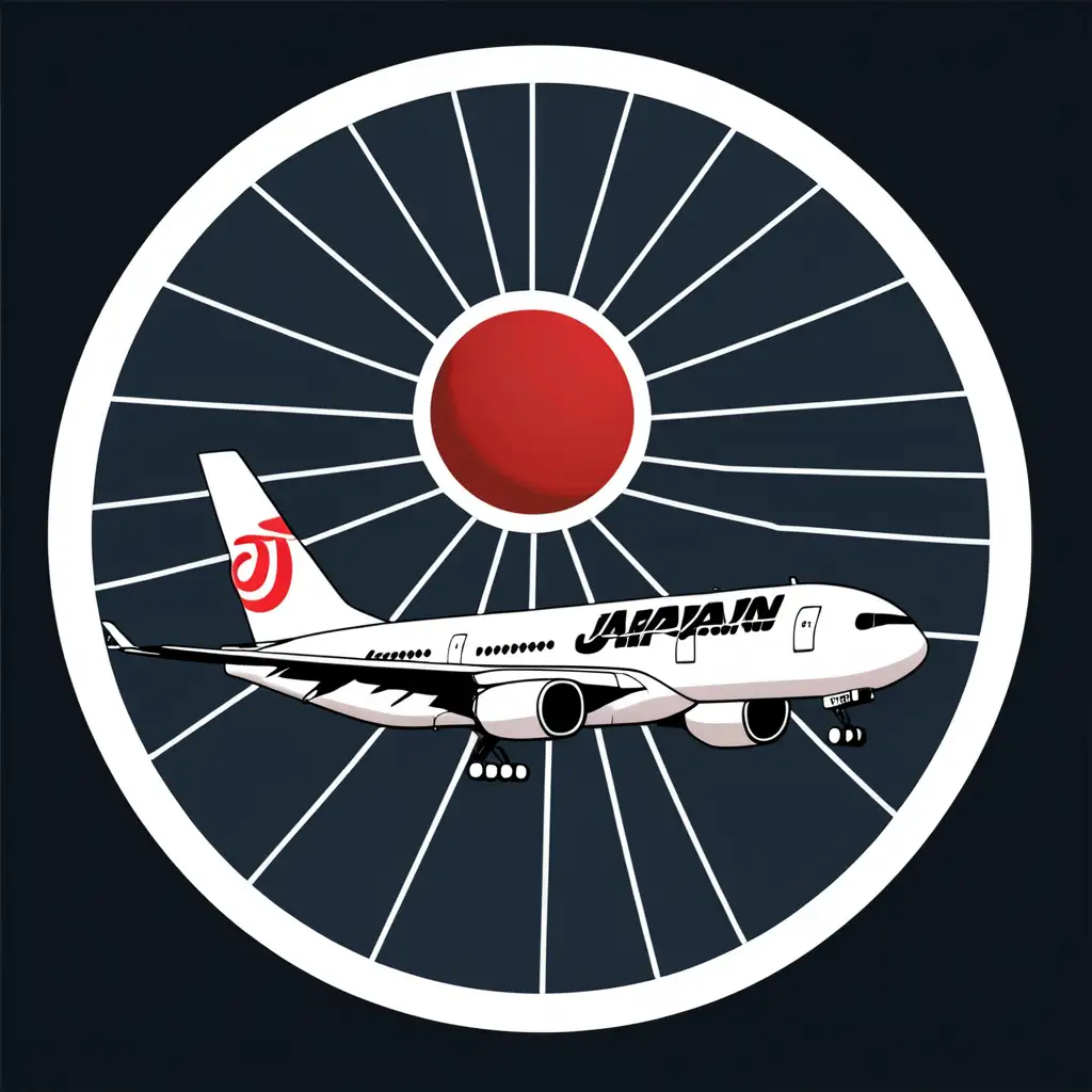 Japan Airlines uçak radarı için ikon tasarla. Japan Airlines airlines logo renklerini kullanın. çerçeve kullanma. tam ekran olacak.