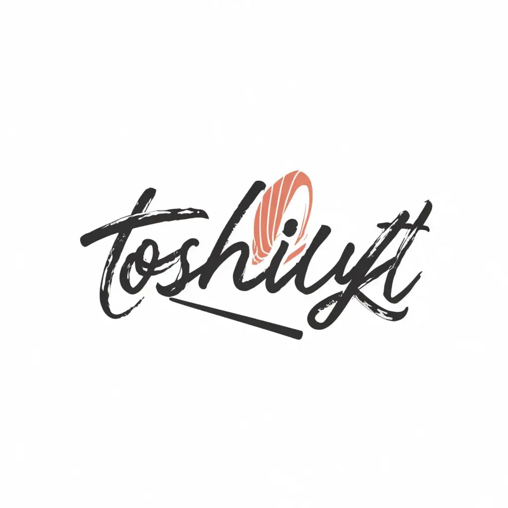 a logo design,with the text "ToshiYKT", main symbol:sushi as main symbol, be used in Restaurant industry