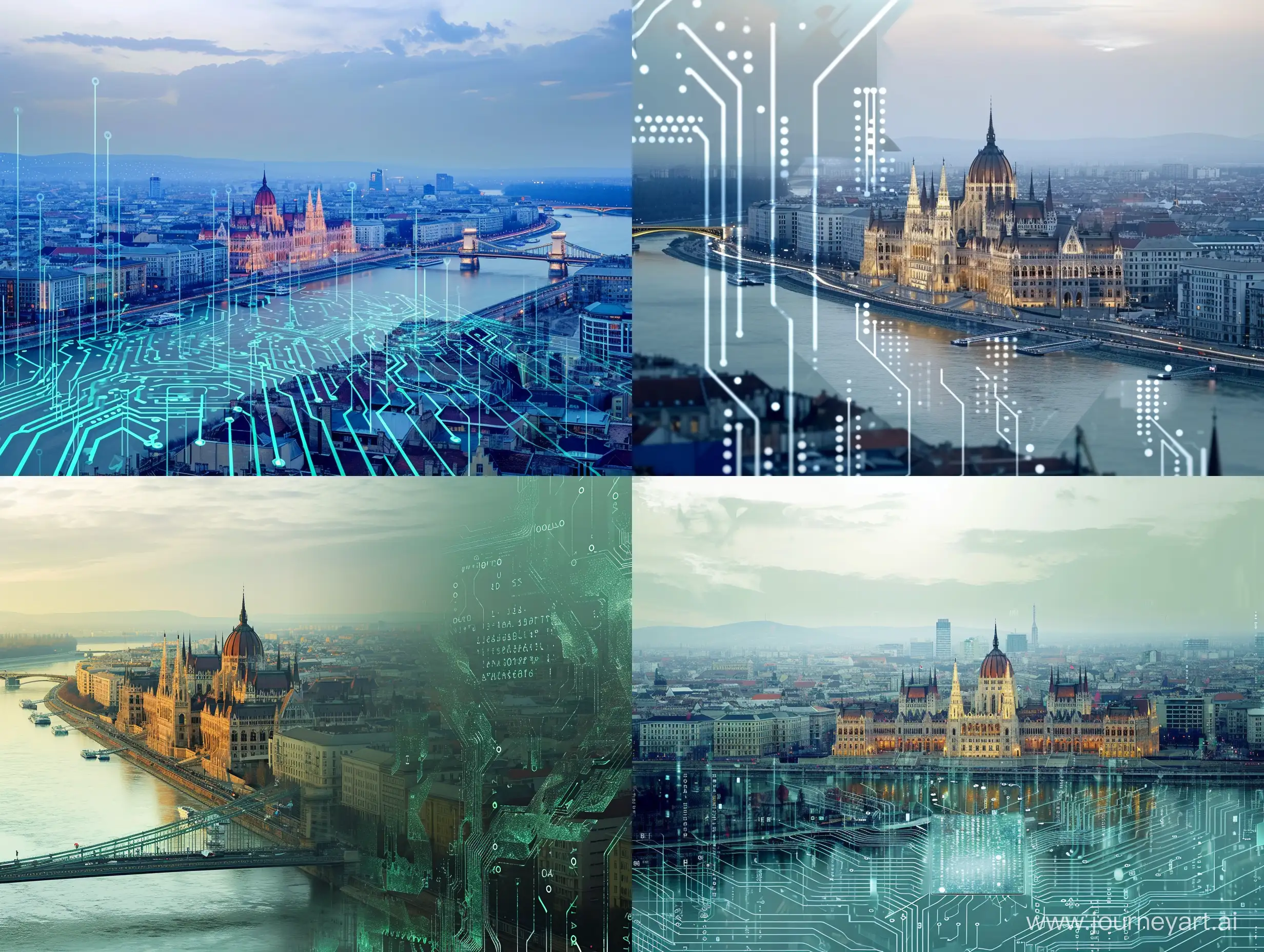Budapest-Skyline-Merging-with-Machine-Learning-Symbolic-Computer-Chip