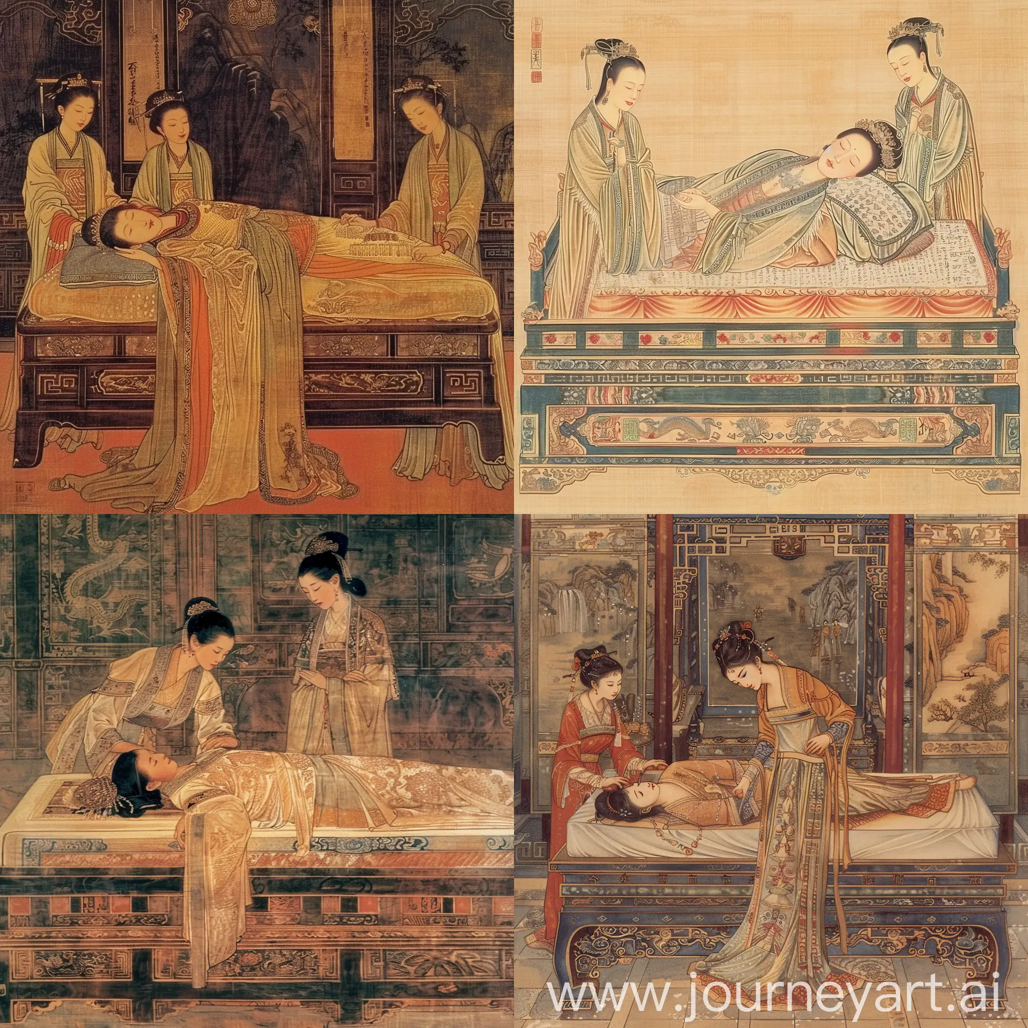 Luxurious-Rest-Chinese-Empress-in-Opulent-Serenity
