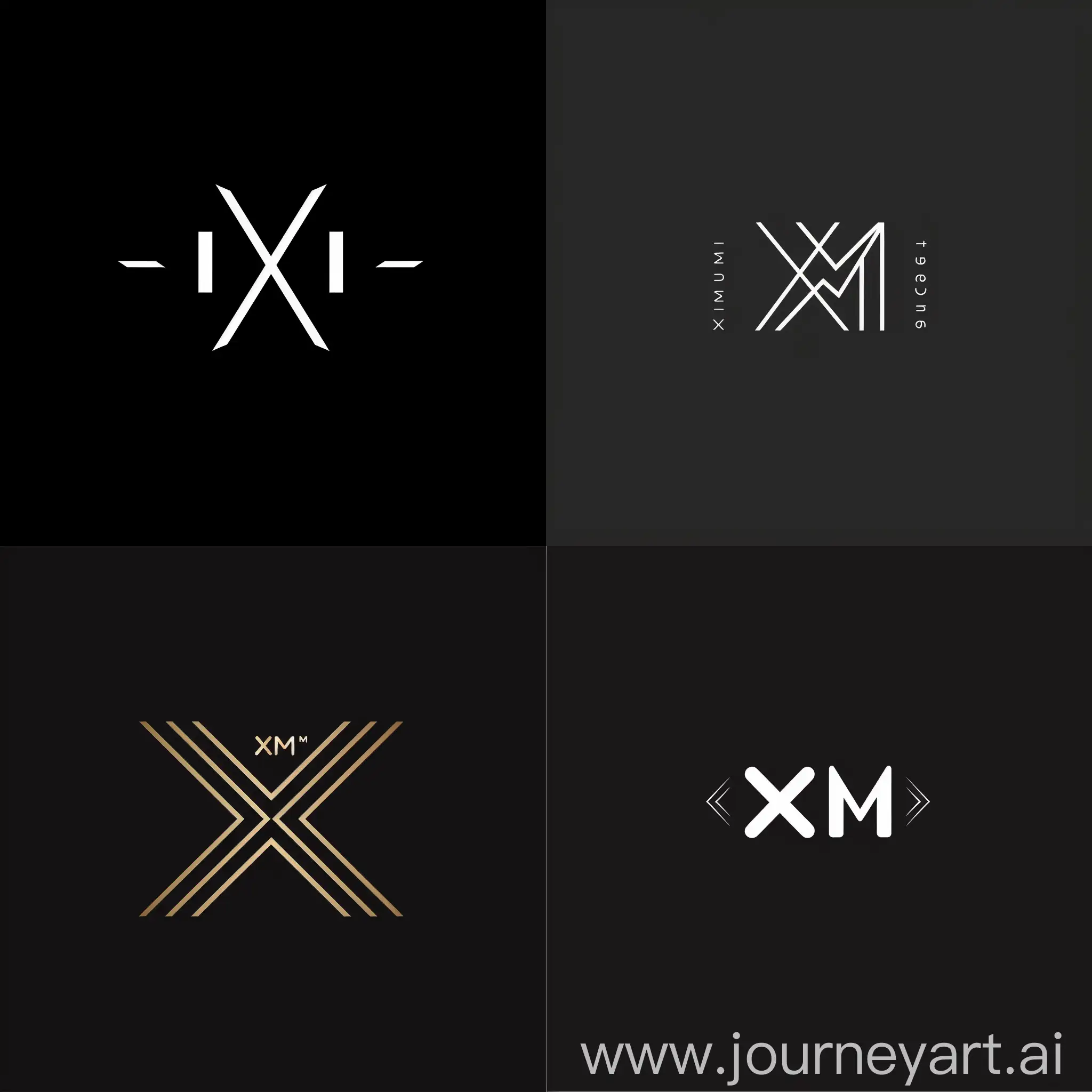 I need to set up a "Xiangmi" logo design should be simple, fashionable and advanced. Clean and clear lines that highlight the short acronym 'XM' of the brand name. The overall design is required to be simple and elegant, highlighting the sense of luxury, so that consumers can associate a comfortable and fashionable image at a glance.