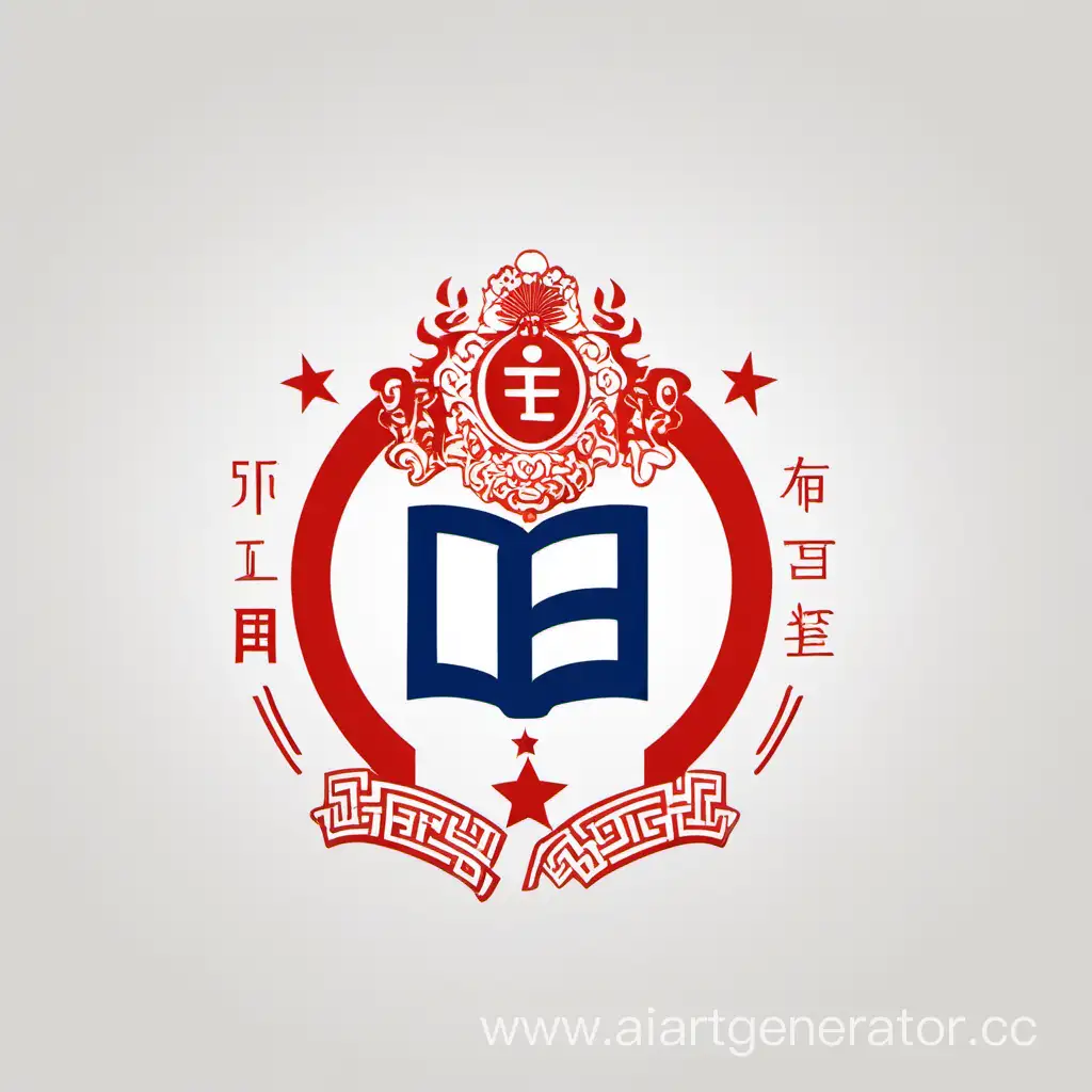 логотип для компании онлайн платформы для изучения русского языка как иностранный для студентов из Китая российских вузов