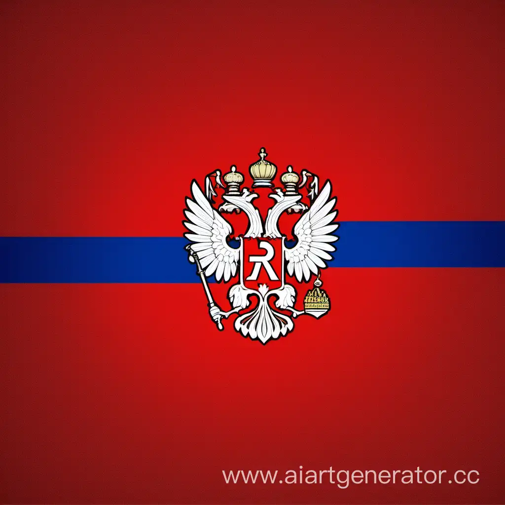 флаг российской республики на красном знамени