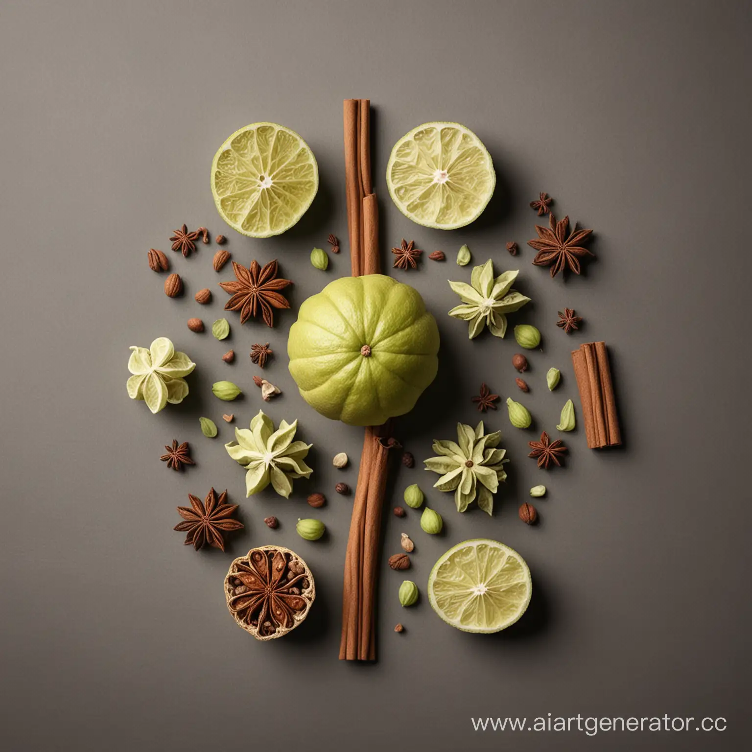 Aromatic-Spices-Arranged-in-Symmetrical-Harmony-on-Monochrome-Background