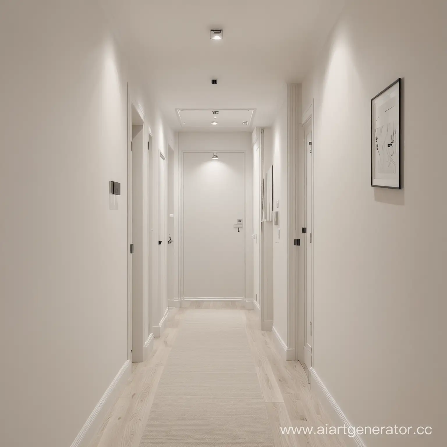 Minimalist-LightToned-Apartment-Hallway-with-Neat-Finish