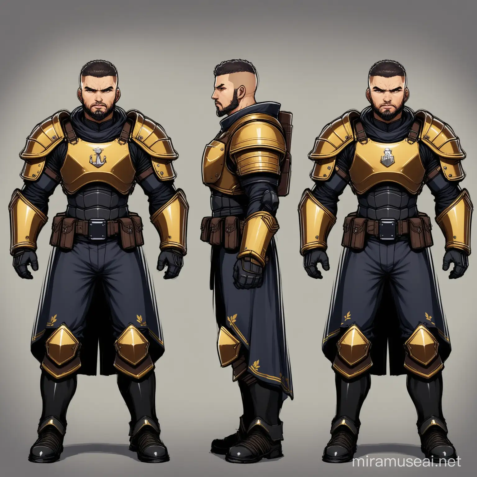 Fuse modern marine soldiers outfit and old knights chestplate 