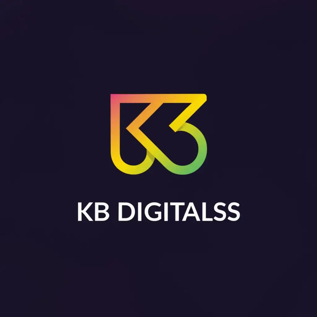 a logo design,with the text "KB Digitals", main symbol:Digital products,Moderate,clear background