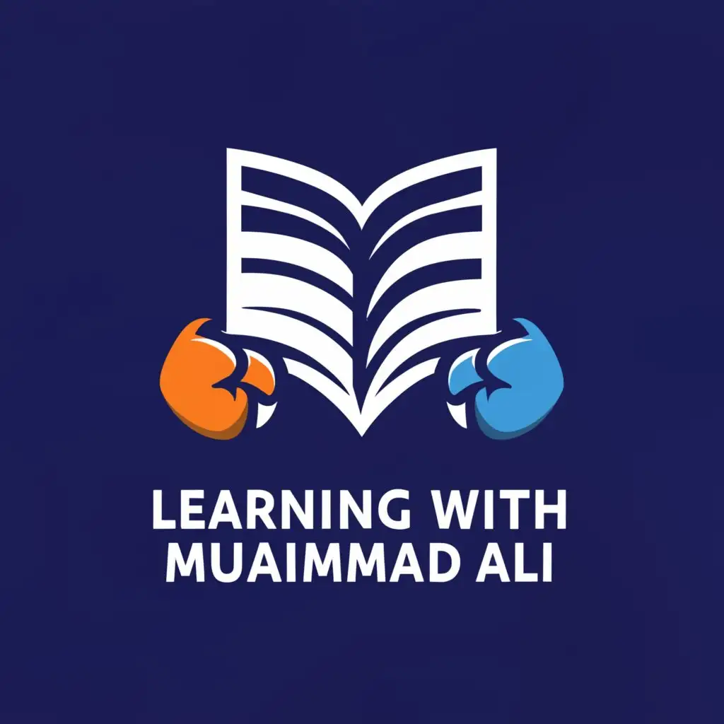 a logo design,with the text "Learning With Muhammad Ali", main symbol:educational,Moderate,be used in Education industry,clear background