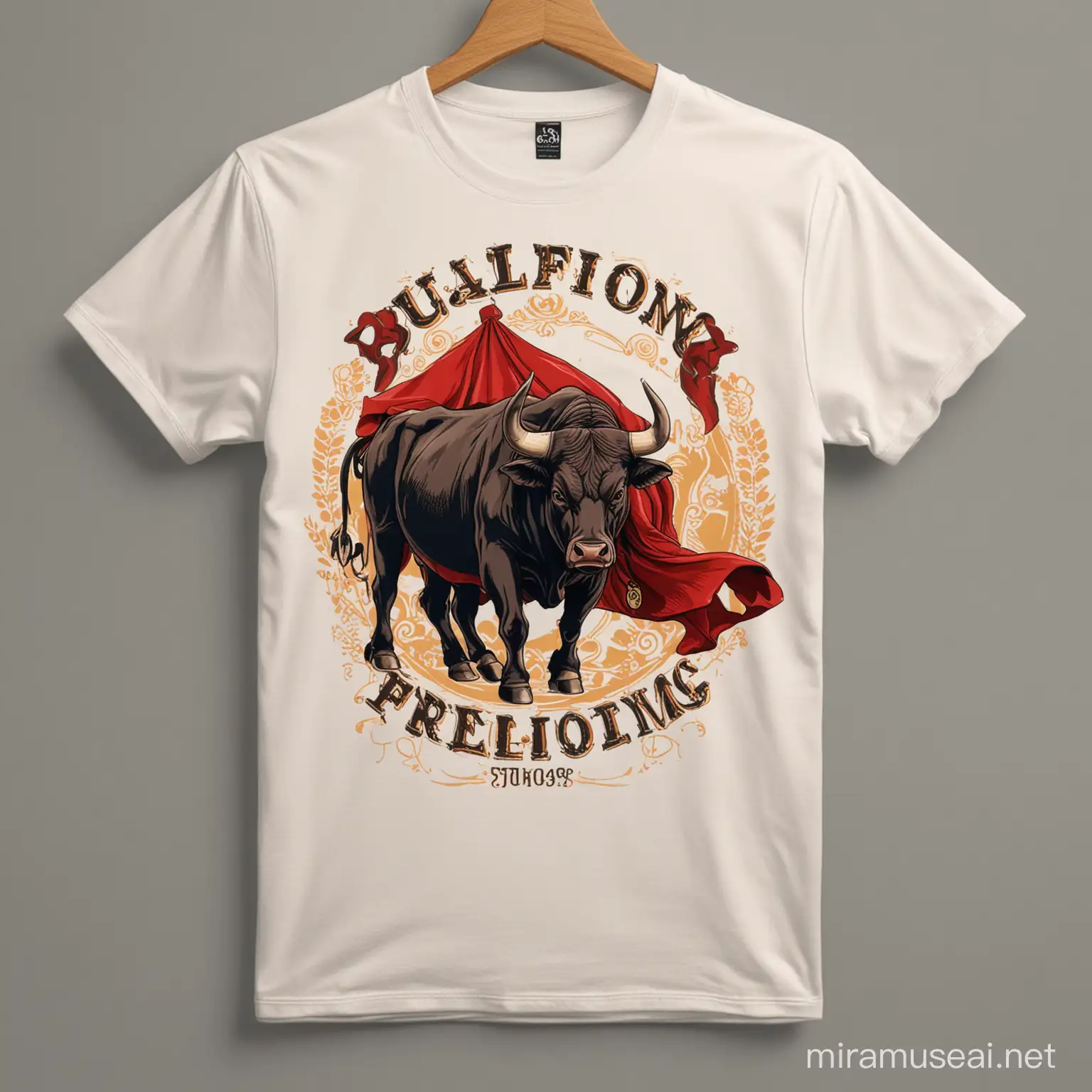 Dynamic Bullfighting Club TShirts with Bold Graphics