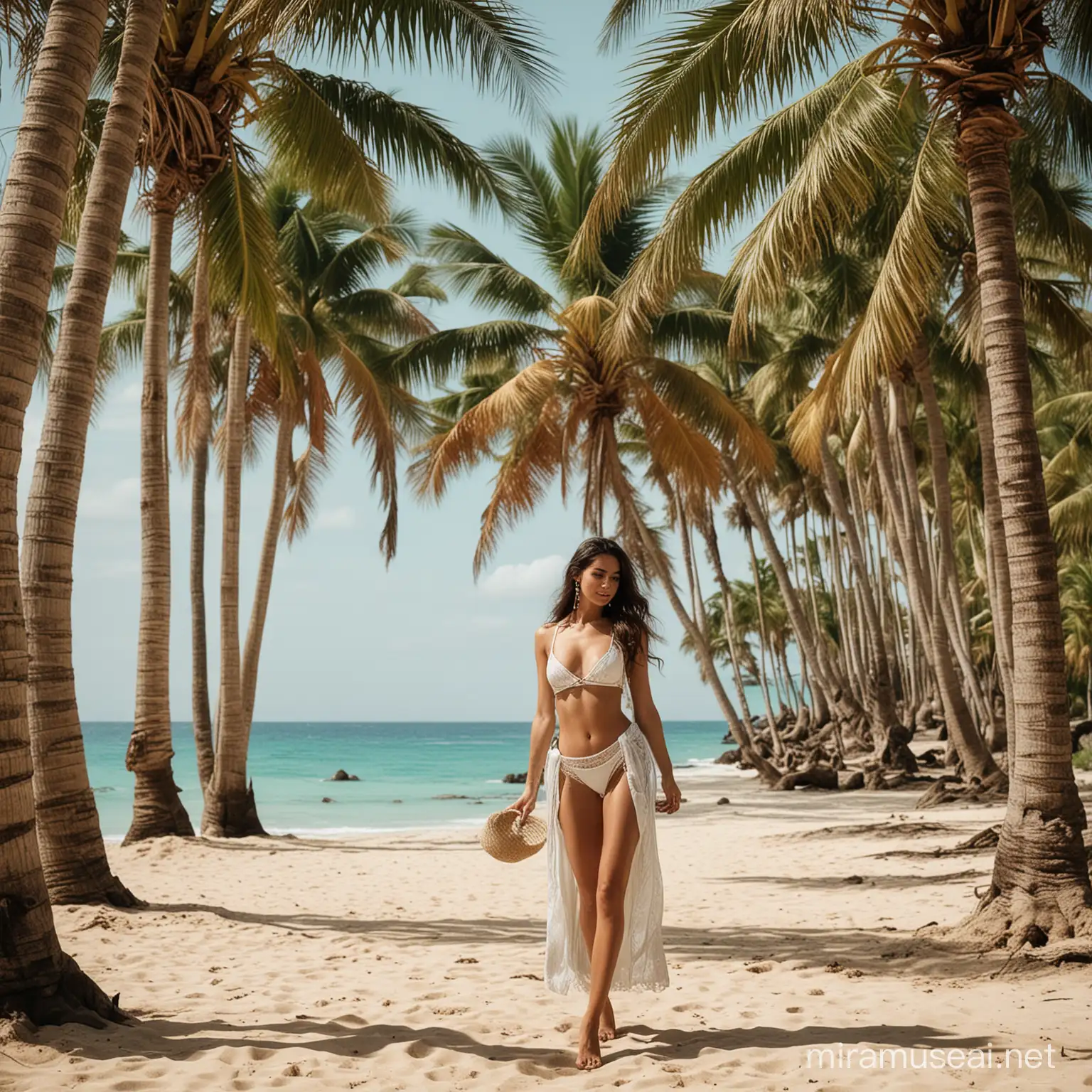 Semana Santa
Esmeralda 24
crea una imagen de palmeras y bello trópico bellas mujeres y playa