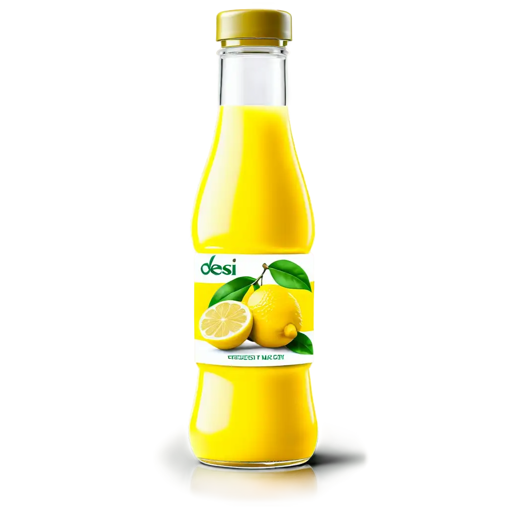 A lemon beverage with desi twist in 160ml plastic bottle with beautiful full sleeve label till neck in a unique look